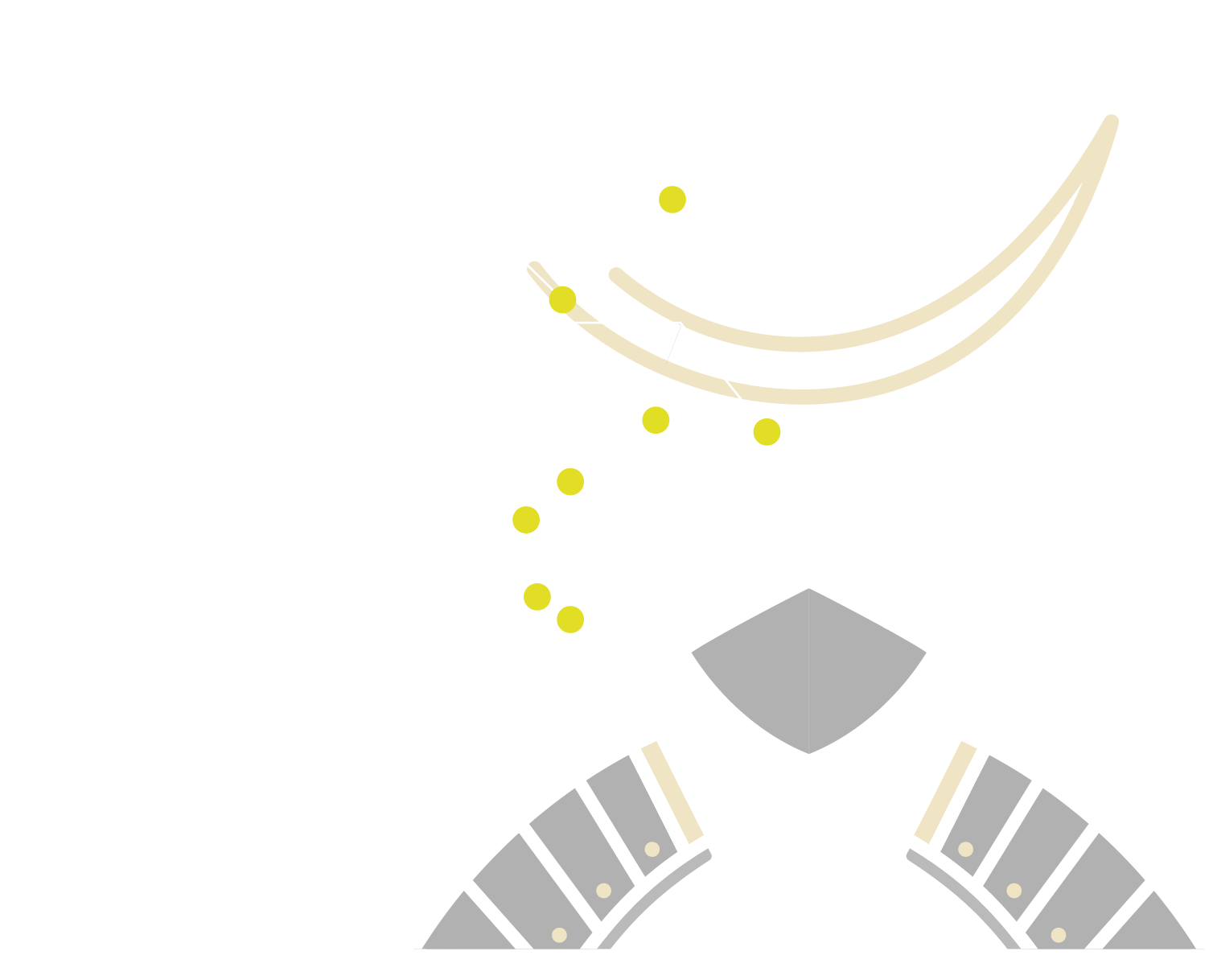 Typography being converted into a samurai helmet form